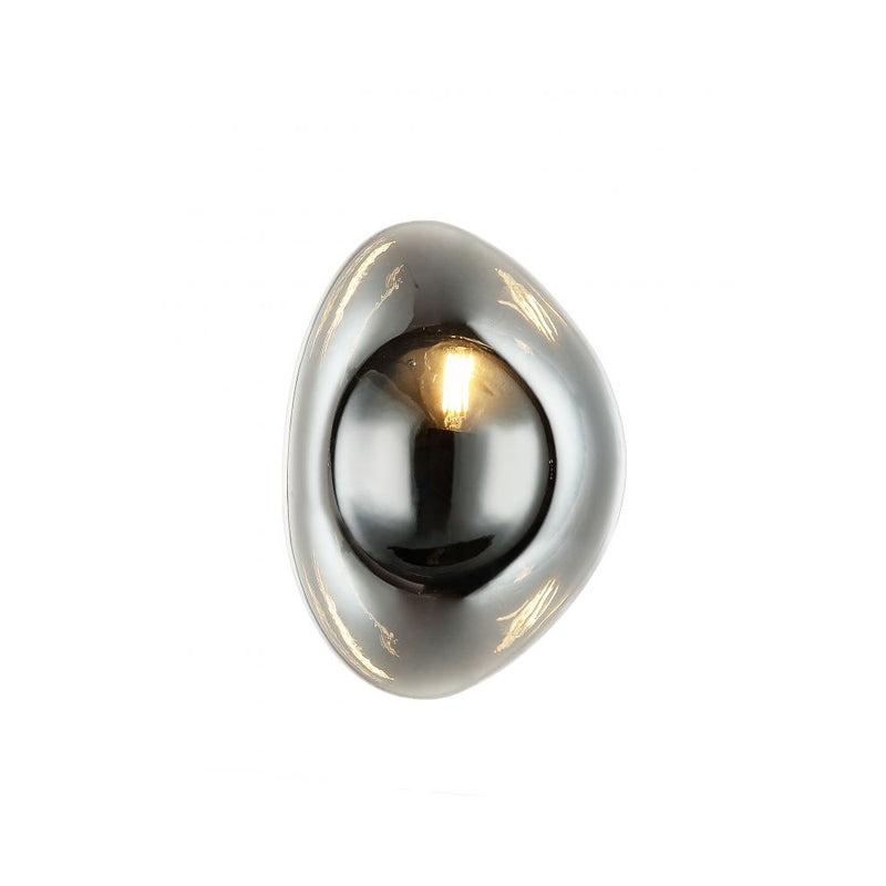 Applique ZAMBELIS E14 DESIGN Noir Sable et Chrome Sans Source 22048