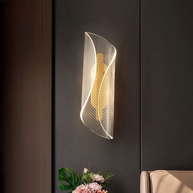 Hochwertige Design-Wandleuchten | Goldener Glanz