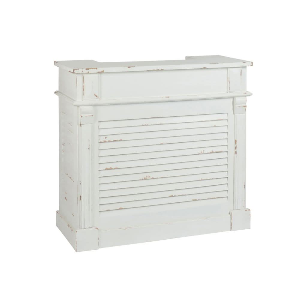 Armoire Bar Bois Blanc Rectangulaire | Feni