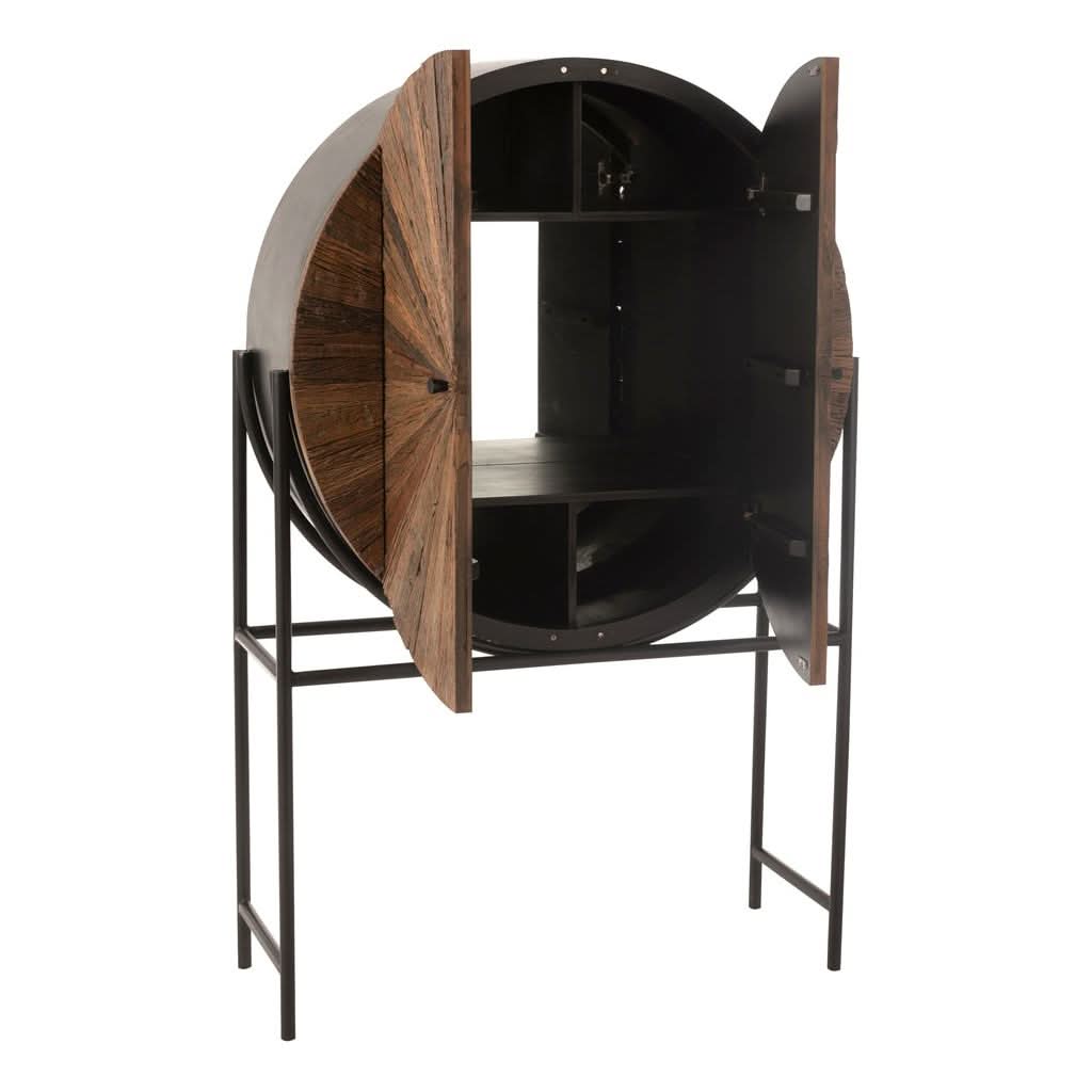 Moderne Bar-Schrank aus recyceltem Holz | Ceri