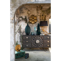 Armoire Basse Mangue Marron Tiroirs | Xeni