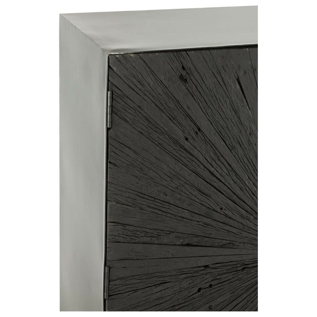 Armoire Bois Fer Noir Moderne | Yano - Designix Armoire