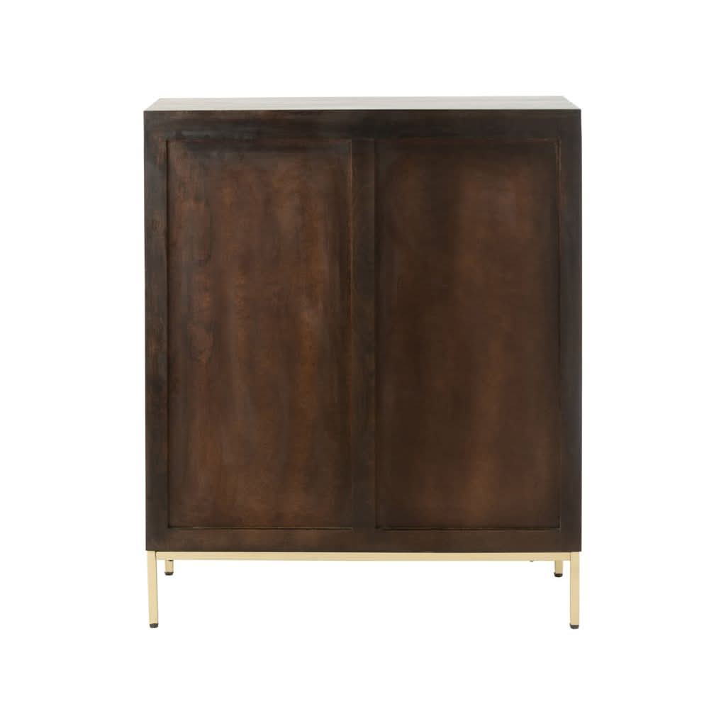 Schrank Mangoholz Eisen Braun | Aero