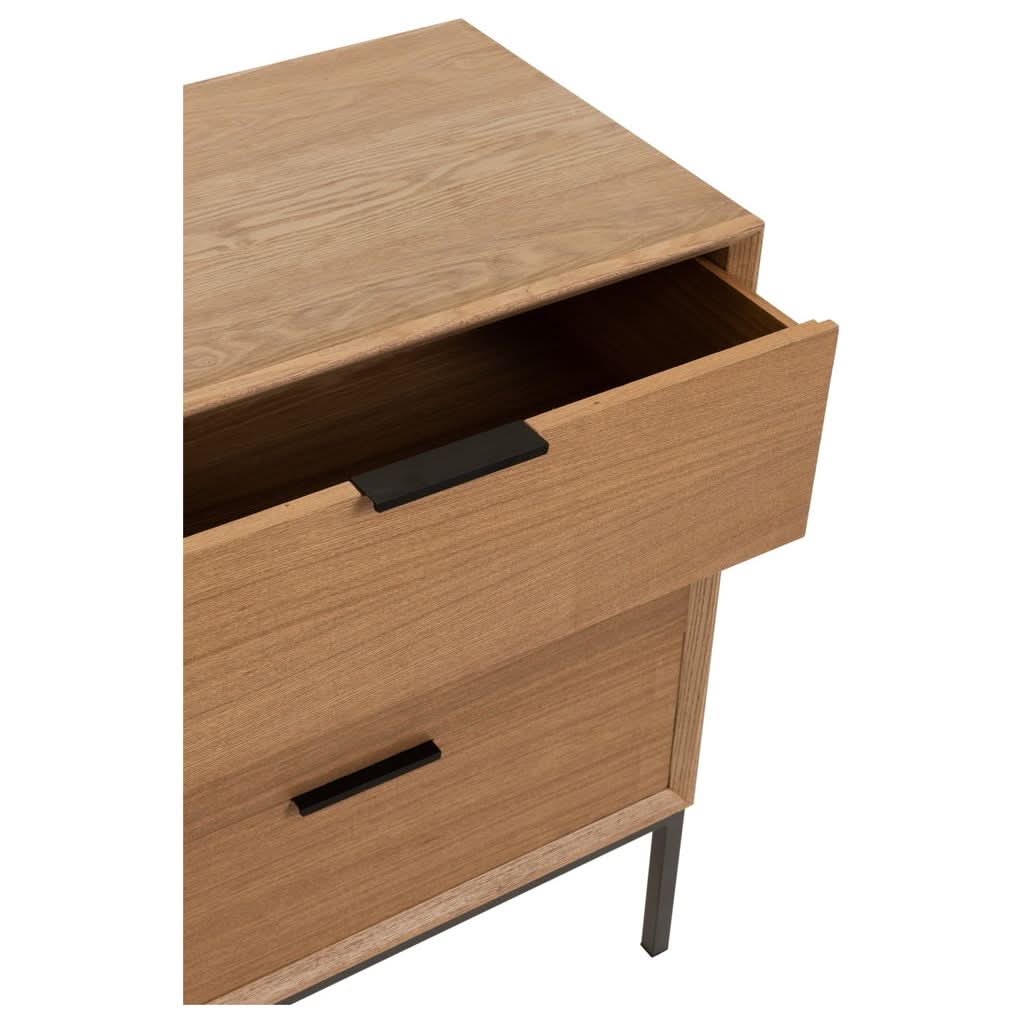 Armoire Bois Métal Naturel | Cara - Designix Armoire