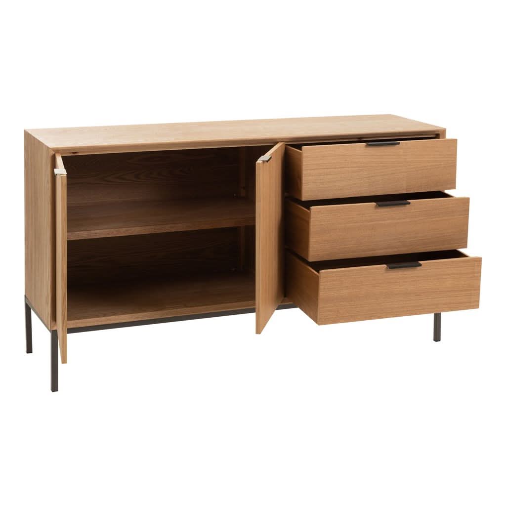 Armoire Bois Métal Naturel | Cara - Designix Armoire