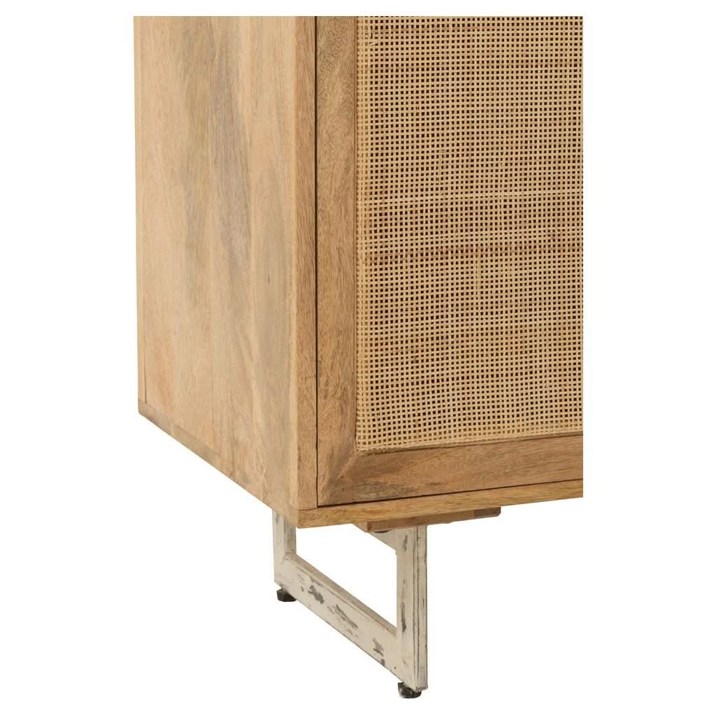 Armoire Bois Naturel Tissage | Dila