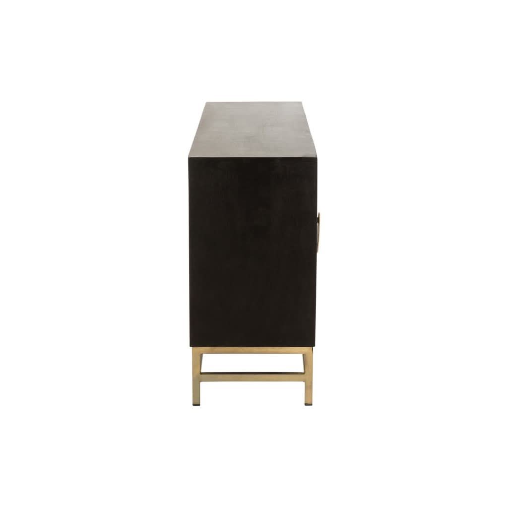 Armoire Manguier Fer Noir Doré | Tira - Designix Armoire