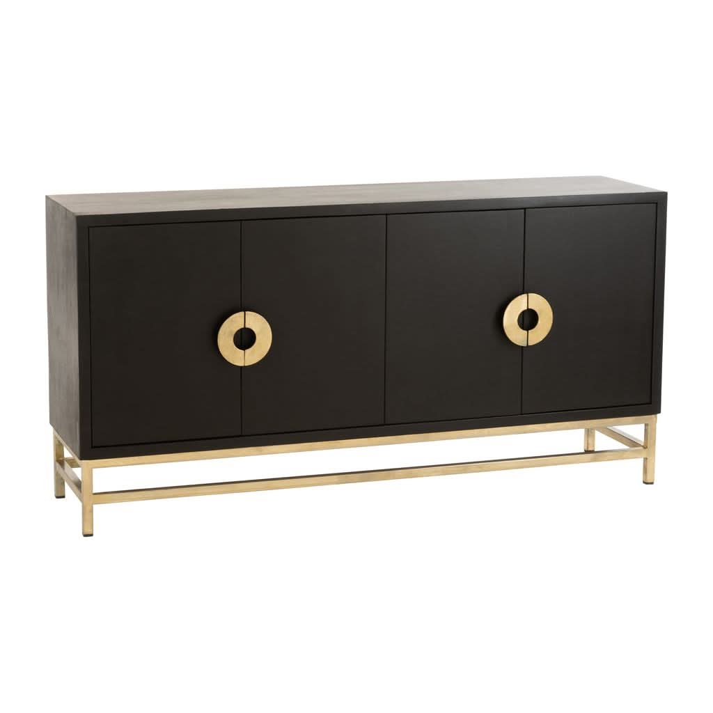 Armoire Manguier Fer Noir Doré | Tira - Designix Armoire