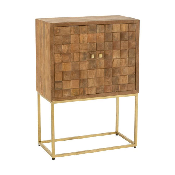 Armoire Métal Bois de Mangue | Wina