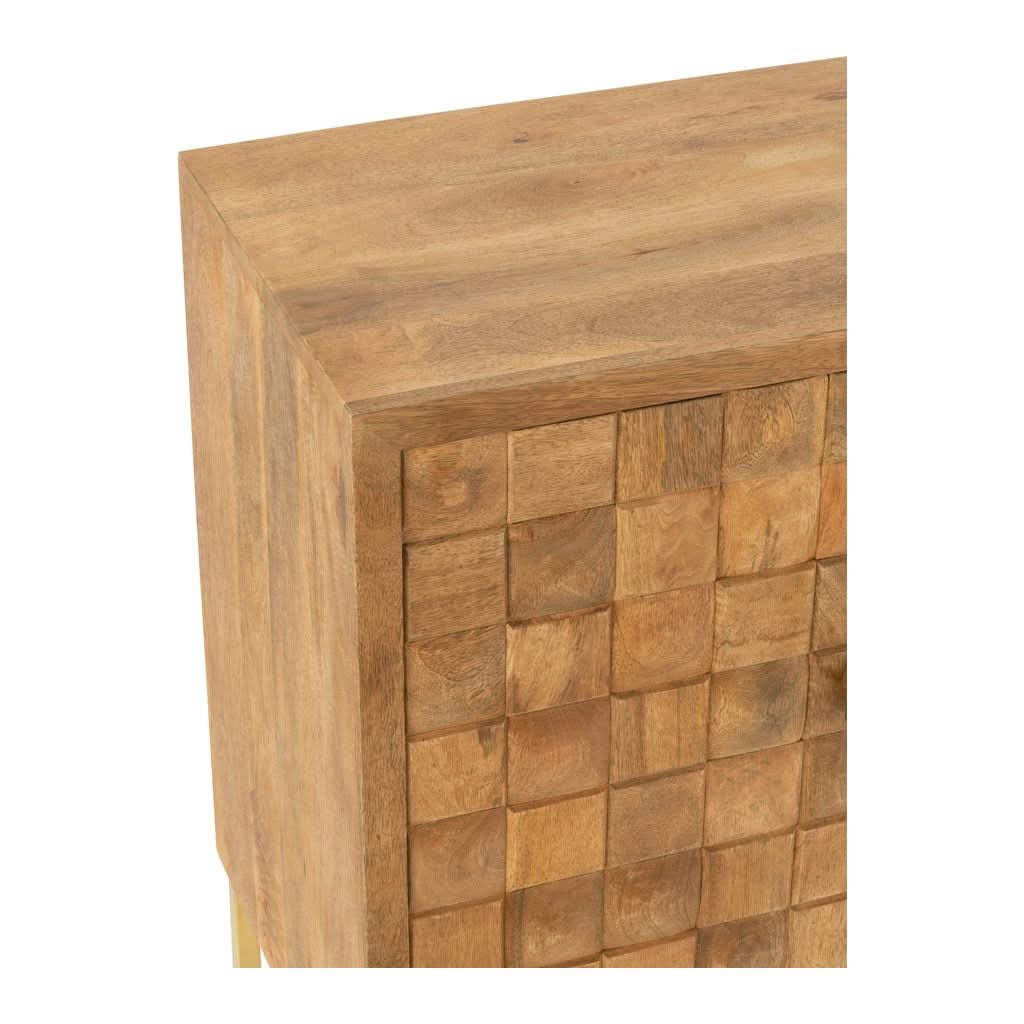 Armoire Métal Bois de Mangue | Wina - Designix Armoire