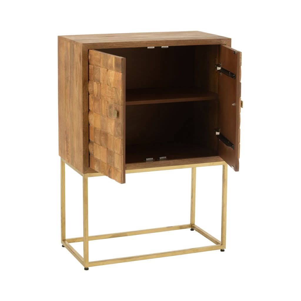 Armoire Métal Bois de Mangue | Wina - Designix Armoire