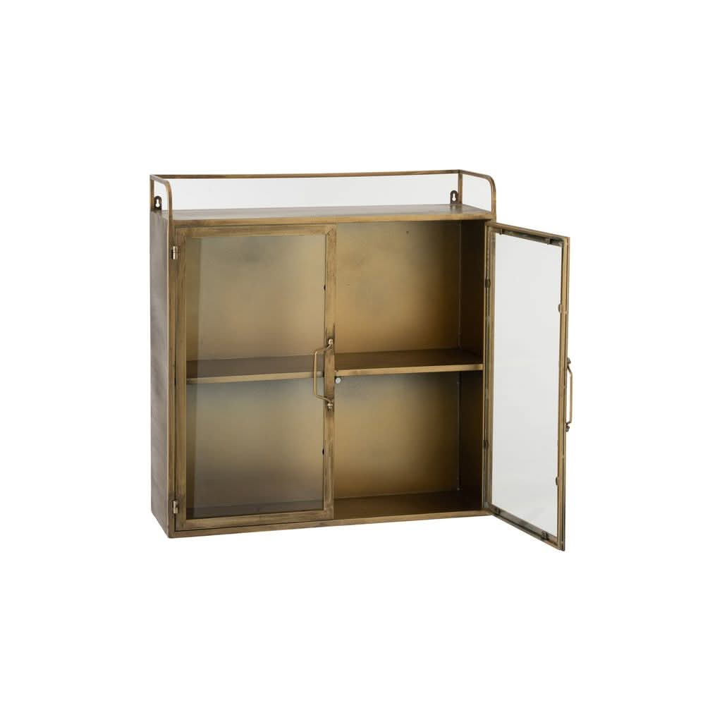 Metallschrank mit antikem Goldglas | Zira
