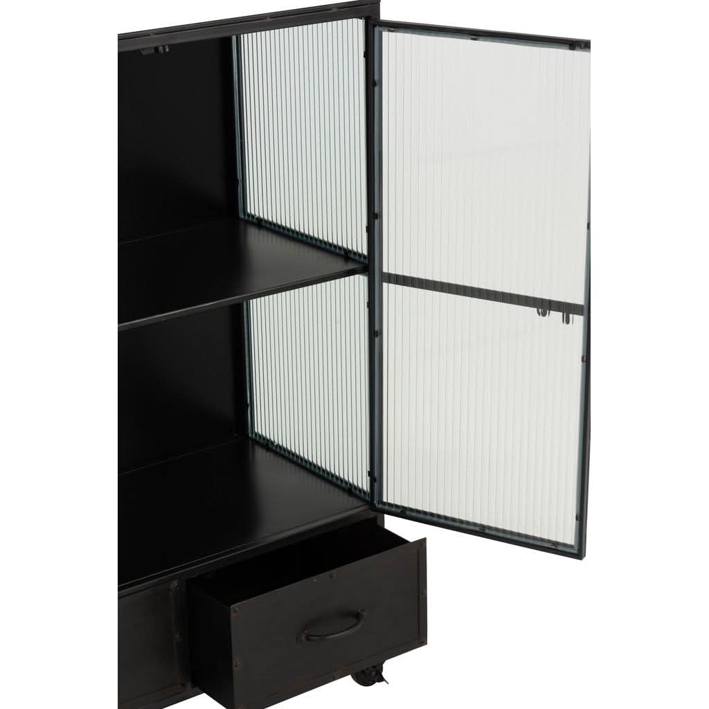 Armoire Métallique Noir 3 Portes | Dena - Designix Armoire