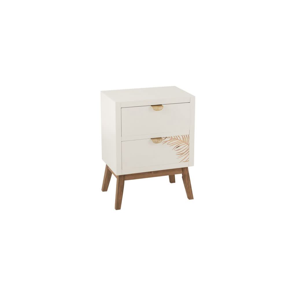 Armoire Tiroirs Bois Blanc Naturel | Nyla - Designix Armoire