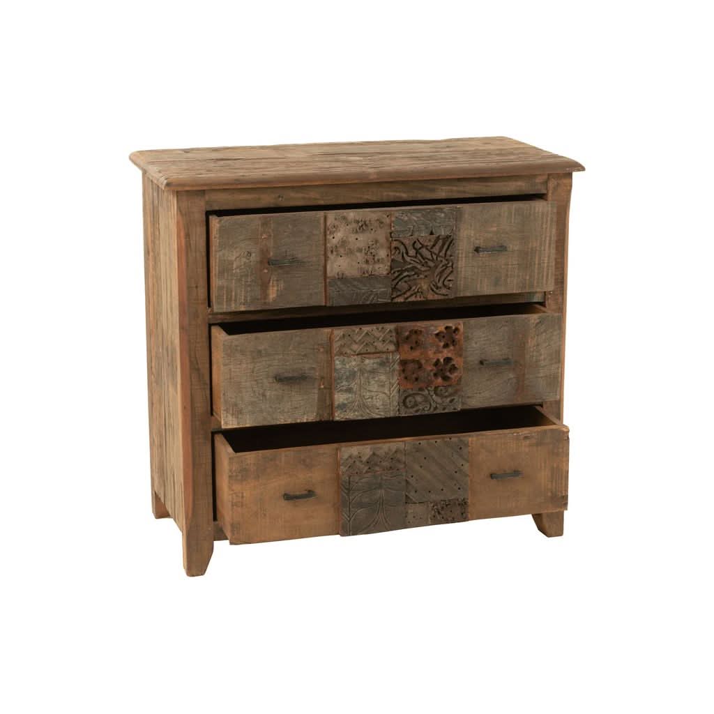 Armoire Vintage Bois Marron | Qyna - Designix Armoire