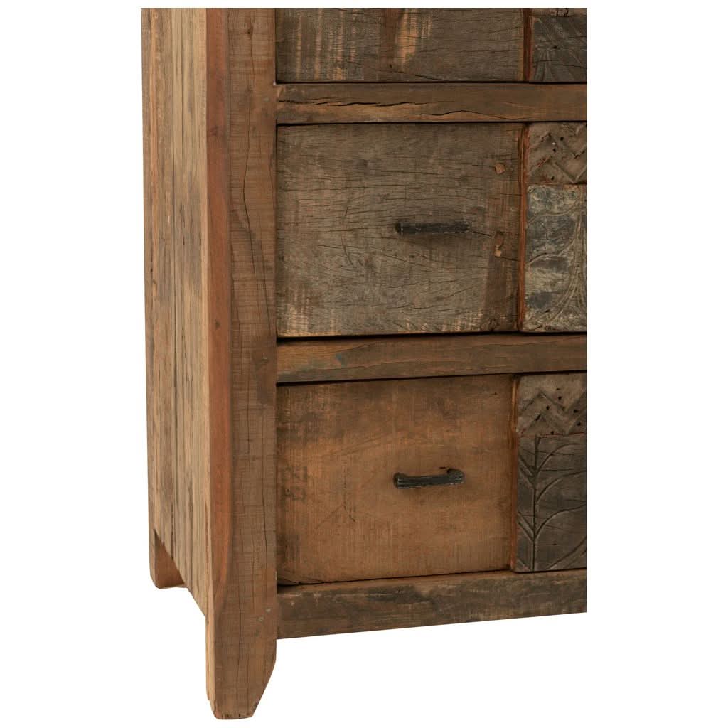 Armoire Vintage Bois Marron | Qyna - Designix Armoire