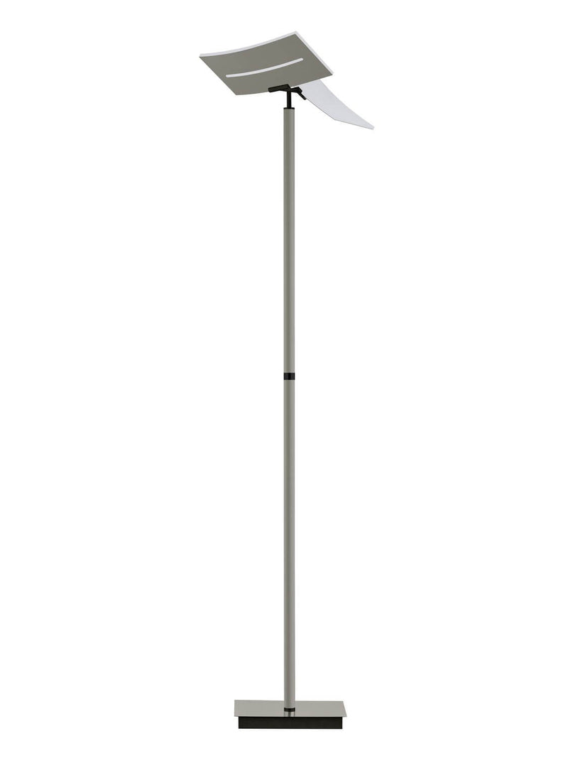 Lampadaire Evolo taupe, H 185 cm