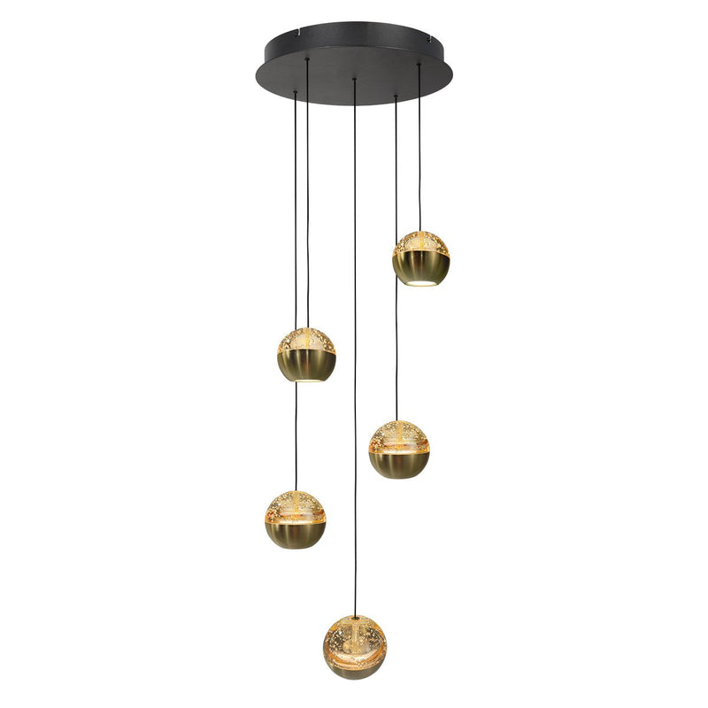 Hängeleuchte Belluno goldfarben