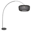 Lampadaire salon | Anne-Curve Noir Ø60 cm