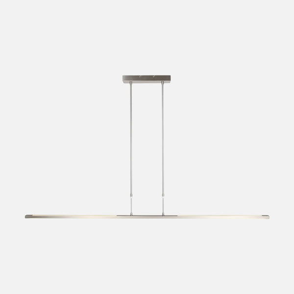 Suspension led moderne acier brossé, barre 155 cm dimmable | Zéléna