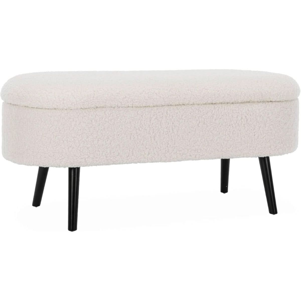 Banc Coffre Revêtement Bouclette | Fable - Designix Banc