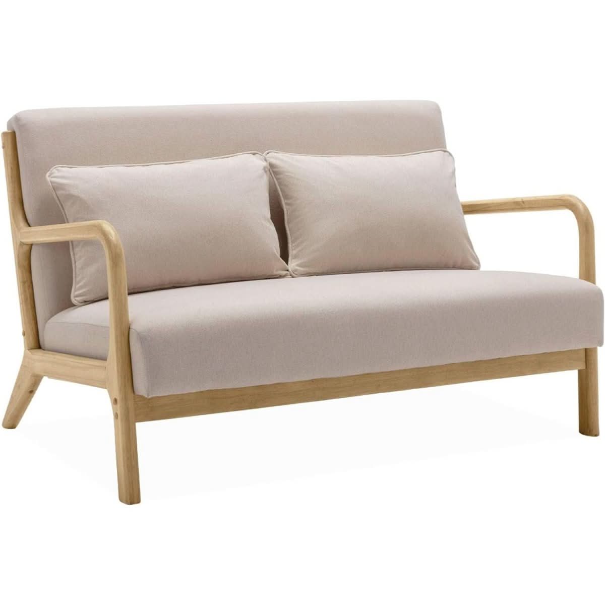 Banquette Fauteuil Bois Beige | Ivoire - Designix Banquette