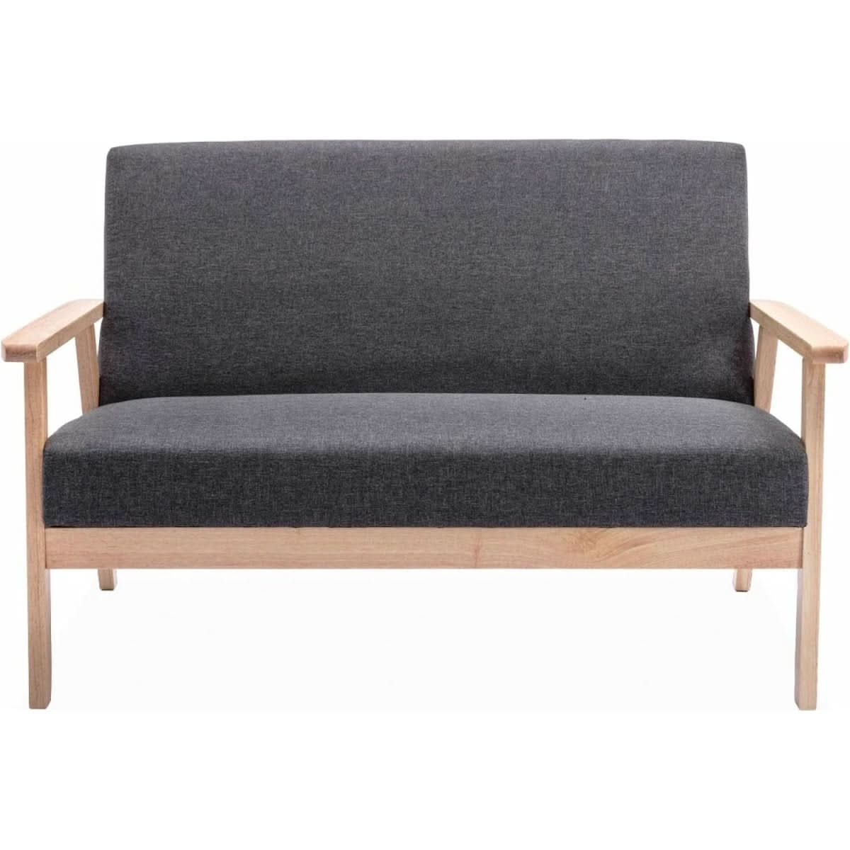 Banquette Grise Canapé Bois et Tissu | Urbain - Designix Banquette