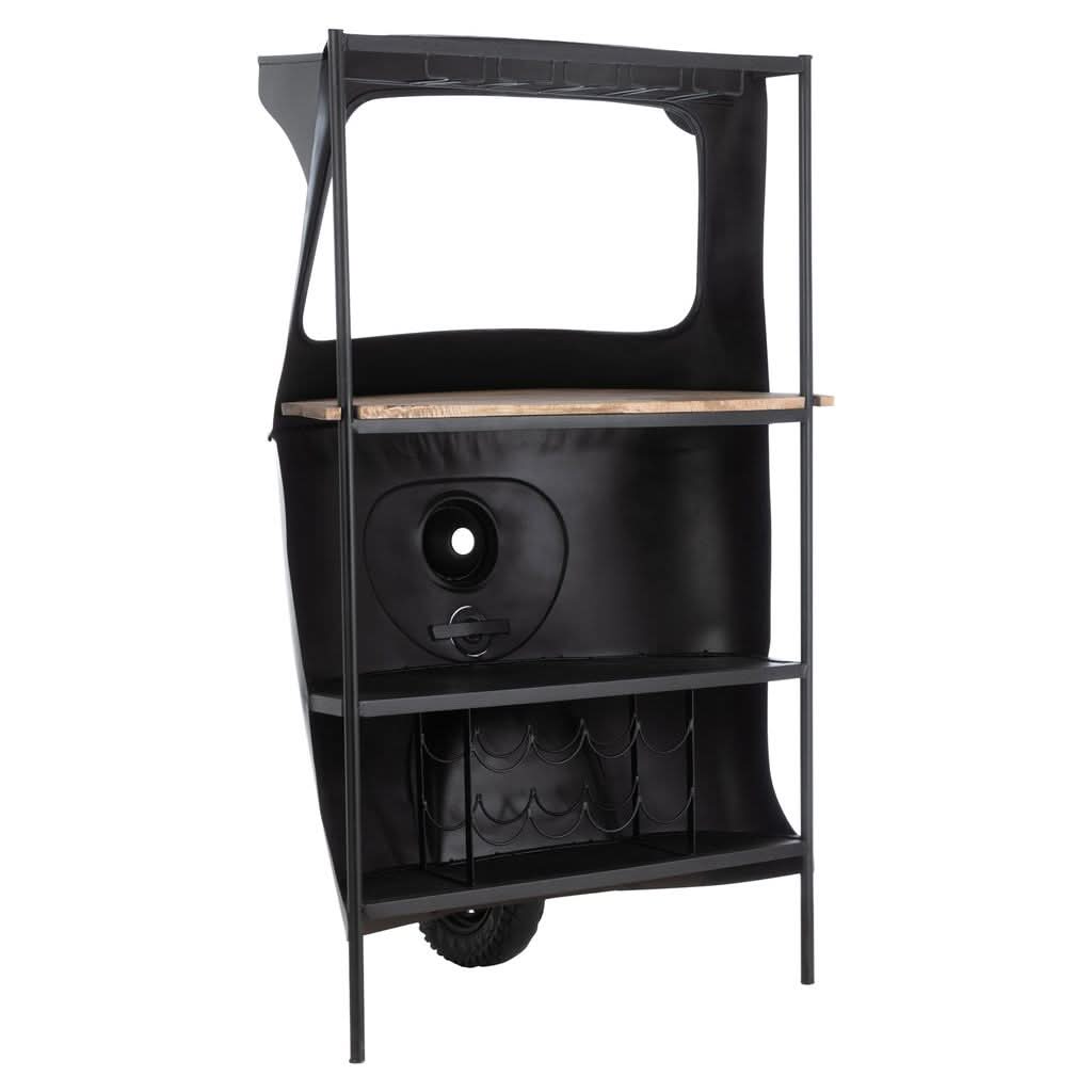 Bar Tuktuk Métal Bois Mangue | Nila - Designix