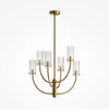 Arco Pendelleuchte goldfarben