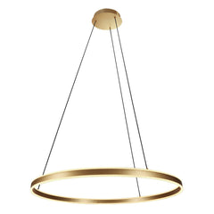 Hängeleuchte Ringlux goldfarben