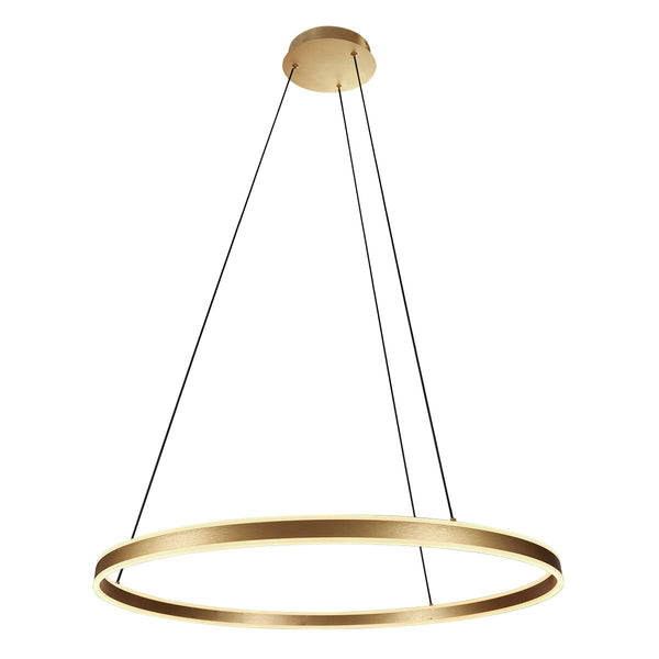 Hängeleuchte Ringlux goldfarben