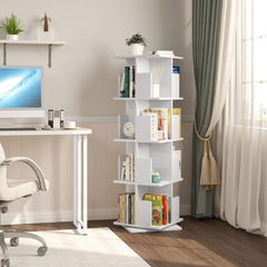 Drehbares Bücherregal aus MDF, 4 Ebenen | Lagune