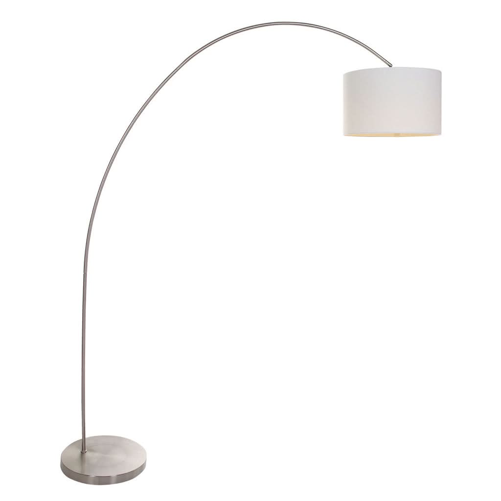 Bogenlampe Solva Stahl Weiß