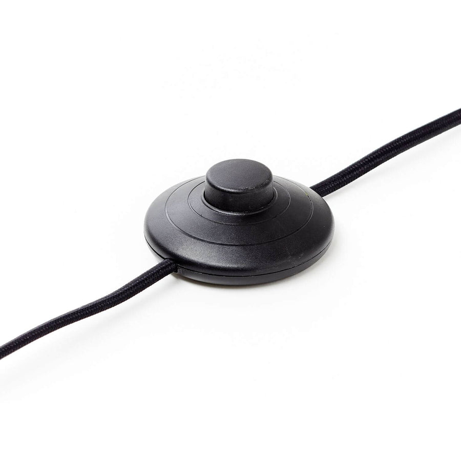 Lampadaire Woodline bois et noir, bambou