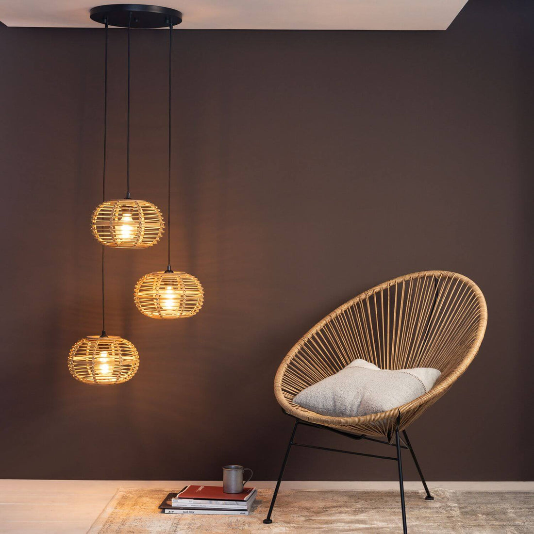 Suspension luminaire | Woodball H 141,5 cm