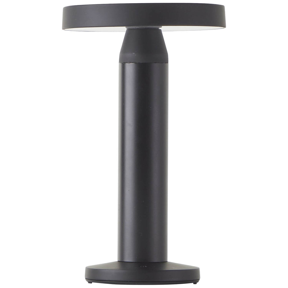 Luminaire allumé vu de trois quarts, éclairage rasante vers le bas