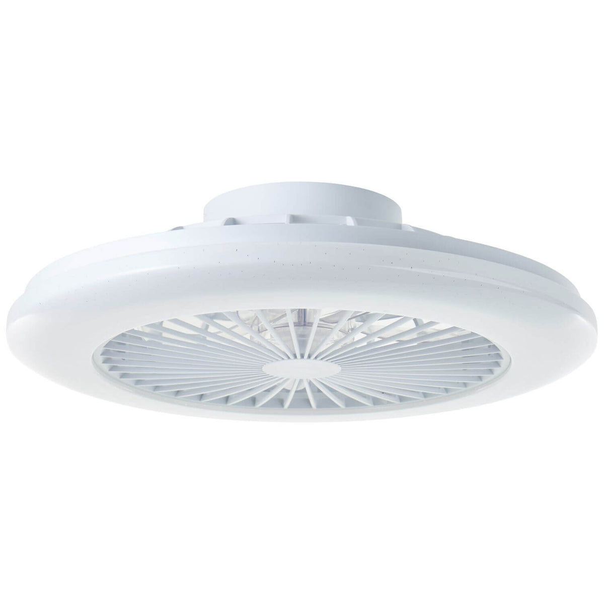 Ventilateur de plafond lumineux Salerno blanc