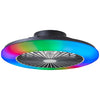 Ventilateur de plafond lumineux Salerno noir