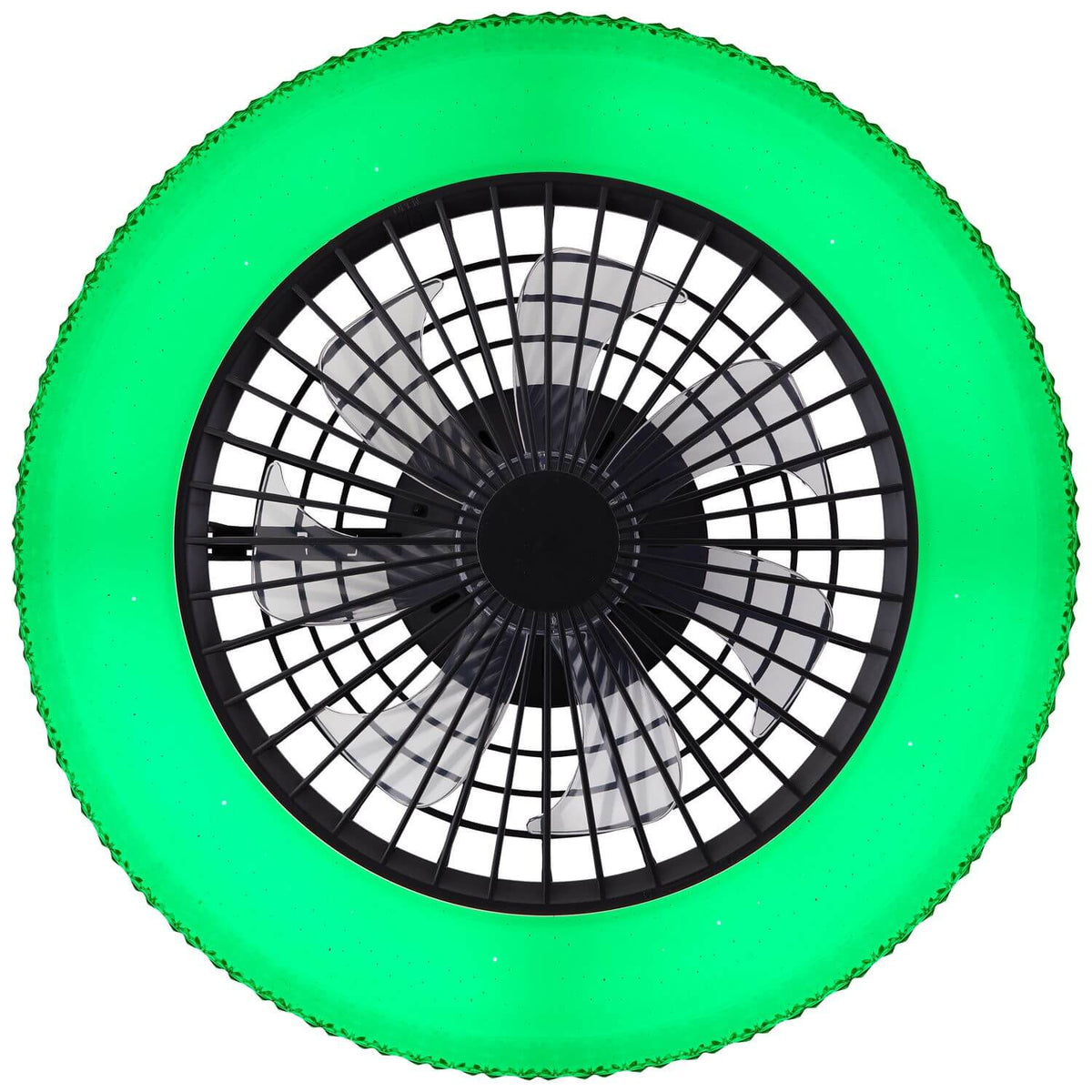 Ventilateur de plafond lumineux Badria noir