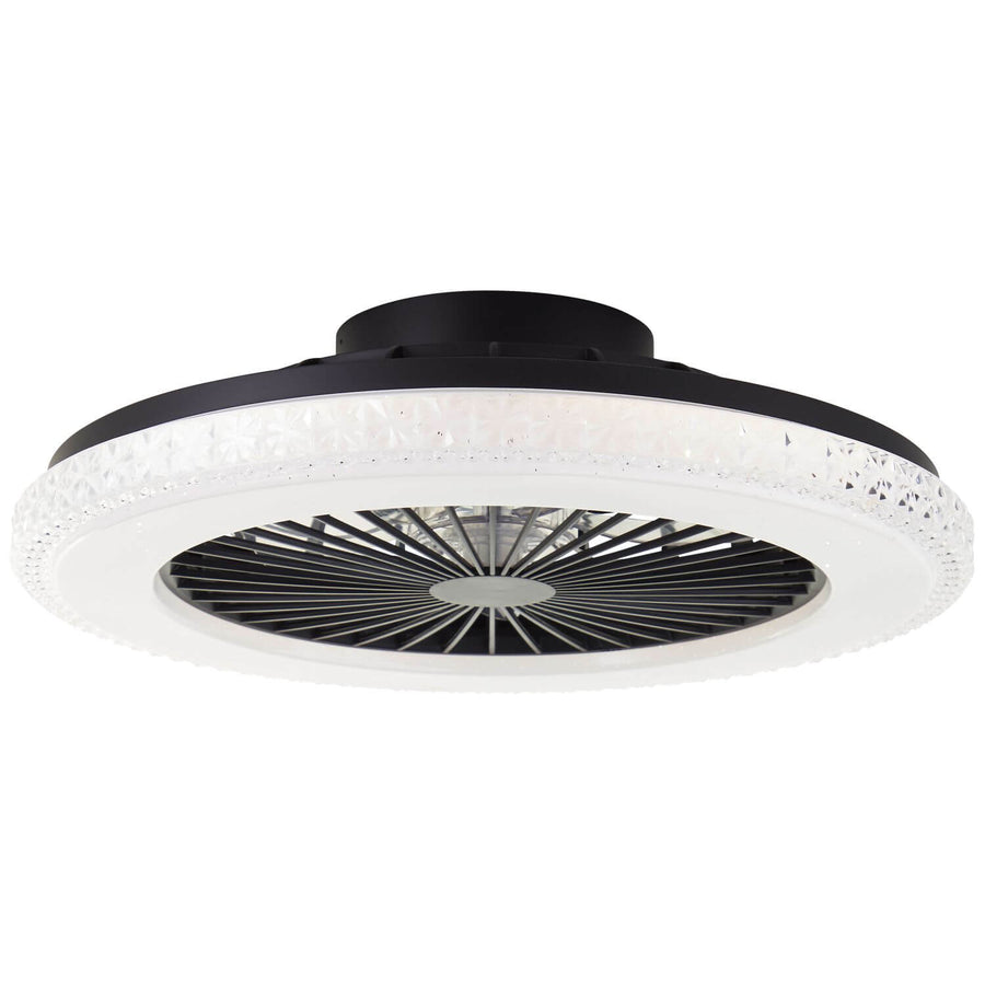 Ventilateur de plafond lumineux Badria noir