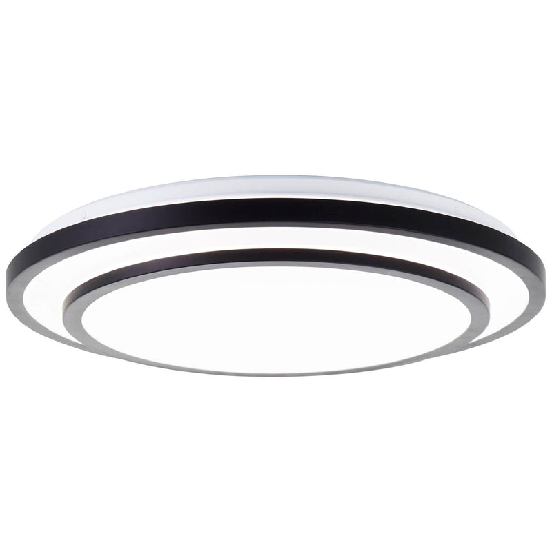 Plafonnier Luciano noir et blanc, Ø 49,5 cm