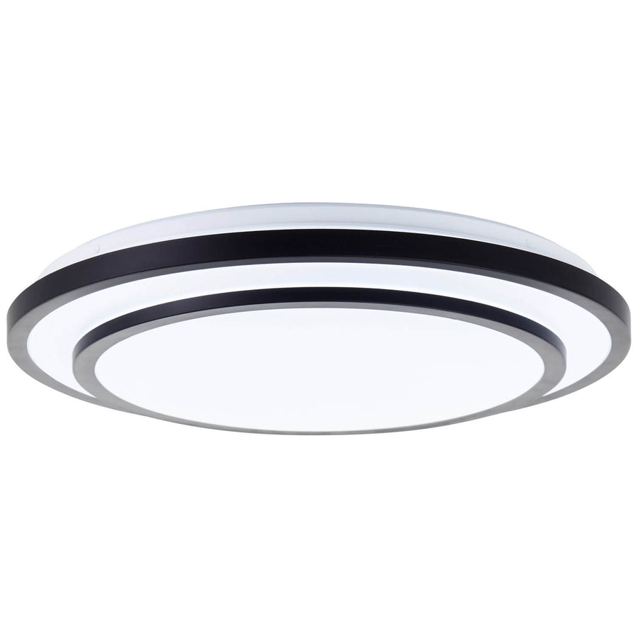 Plafonnier Luciano noir et blanc, Ø 49,5 cm