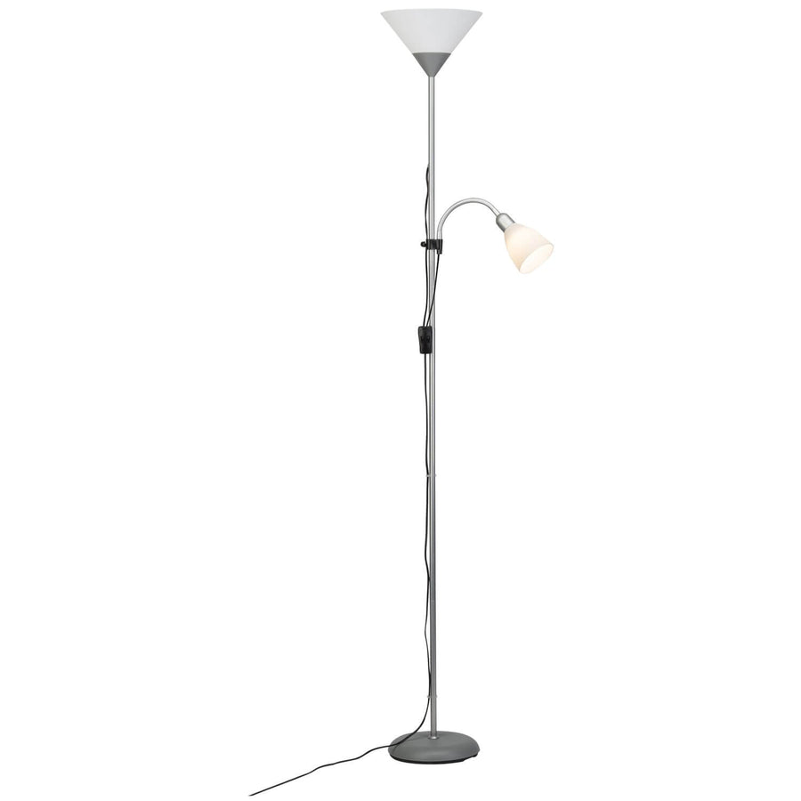 Autre angle du lampadaire montrant le câble d'alimentation et la base au sol