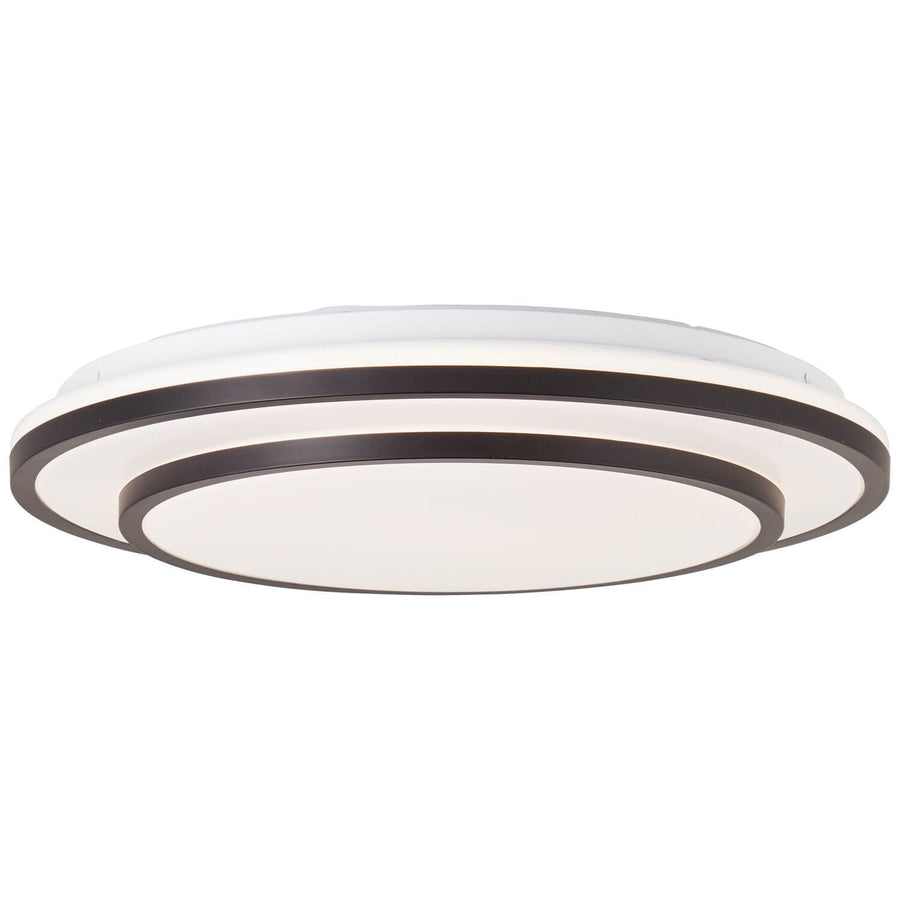 Plafonnier Luciano noir et blanc, Ø 38,5 cm