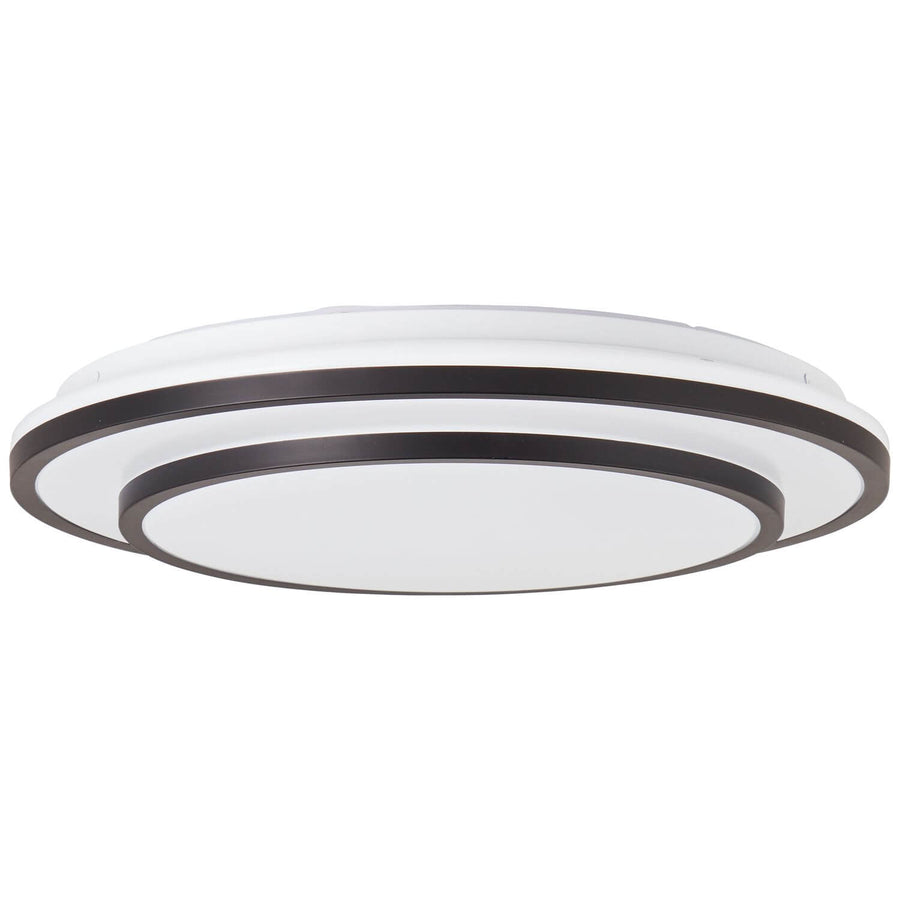 Plafonnier Luciano noir et blanc, Ø 38,5 cm