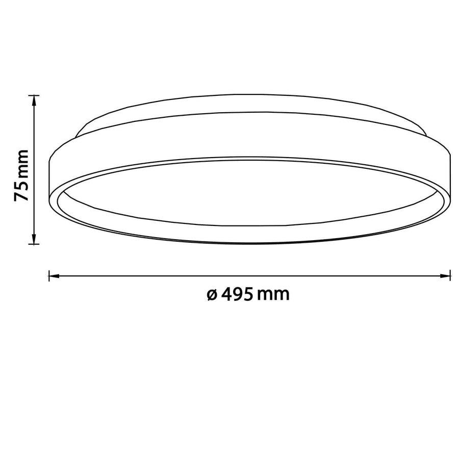 Plafonnier Alson bois clair et blanc