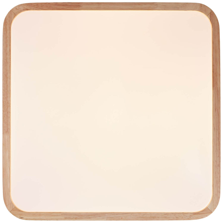 Plafonnier Tumeo bois clair et blanc