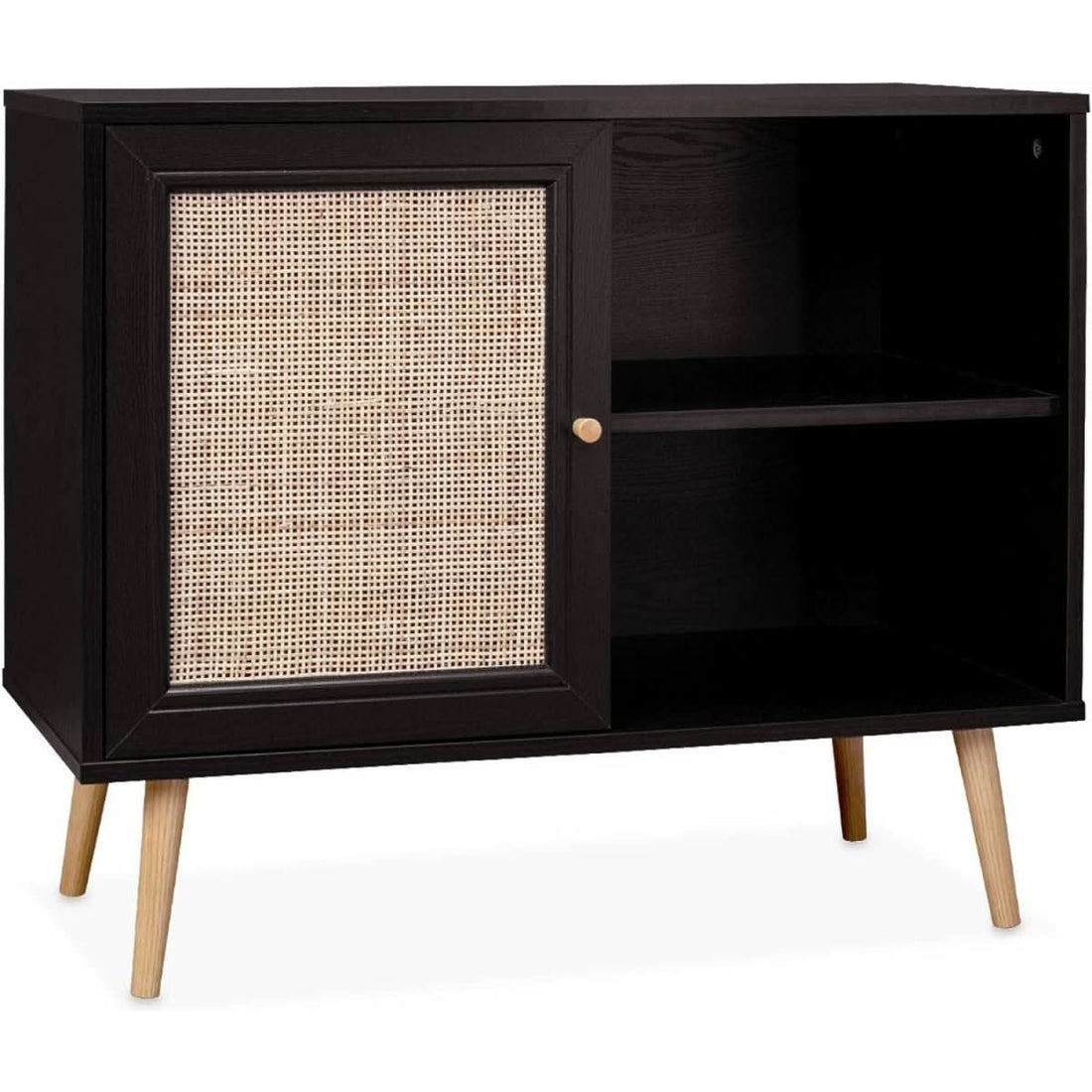 Skandinavisches Buffet aus Holz und Wiener Geflecht | Hush