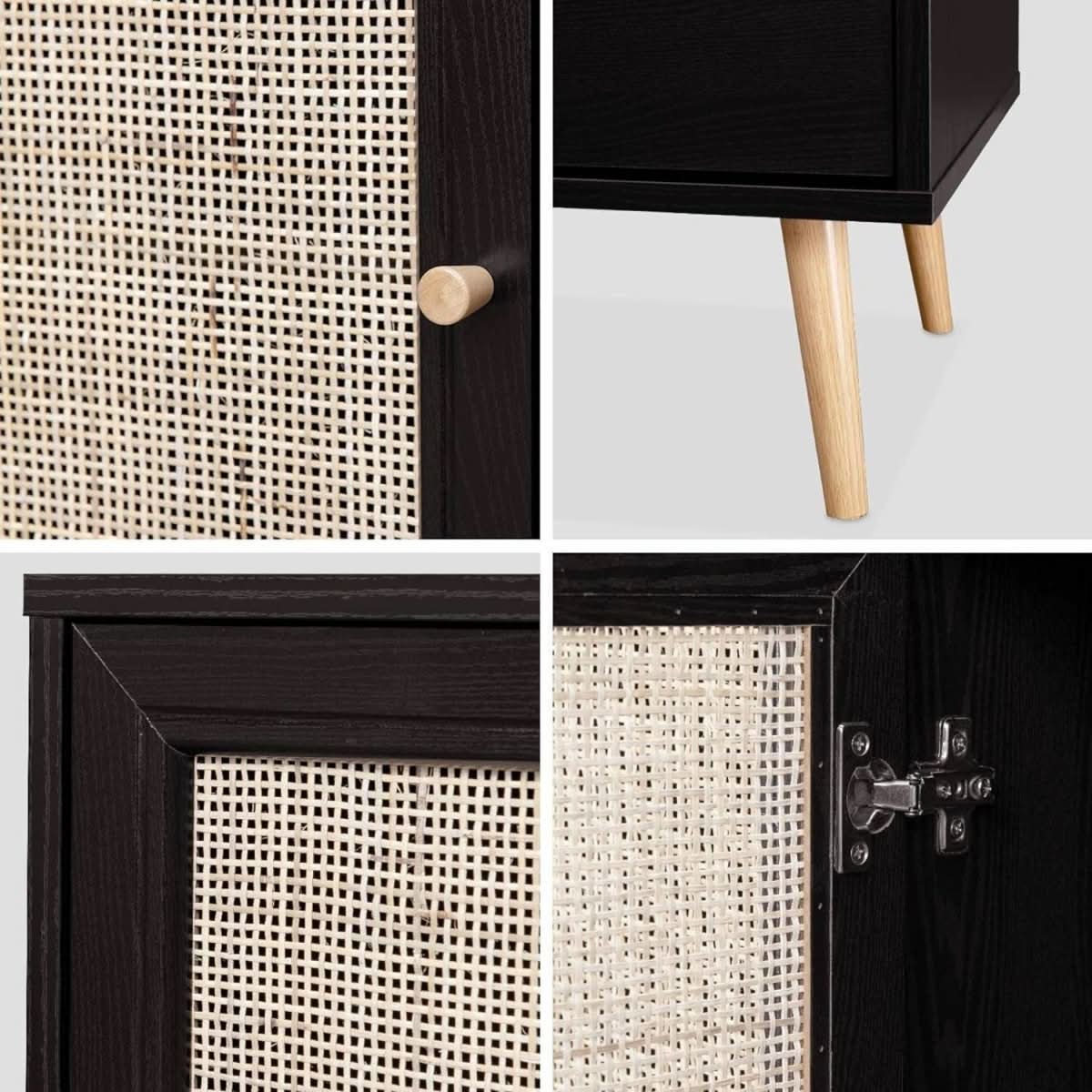 Buffet Cannage Bois Scandinavie | Hush - Designix Buffet