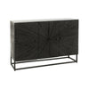 Schwarzes Sideboard aus Holz und Eisen Shanil | Bala